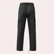 Men's Black Cargo Pants - Stylish & Comfortable with Practical Pockets 4