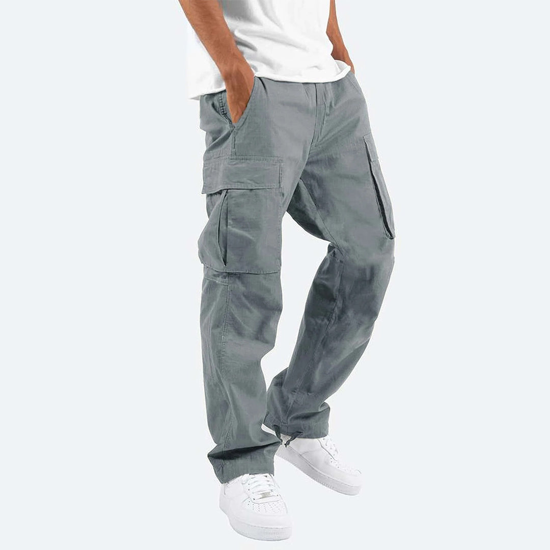 Men's Black Cargo Pants - Stylish & Comfortable with Practical Pockets 7