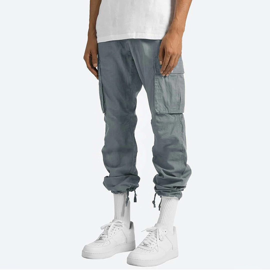 Men's Black Cargo Pants - Stylish & Comfortable with Practical Pockets 8