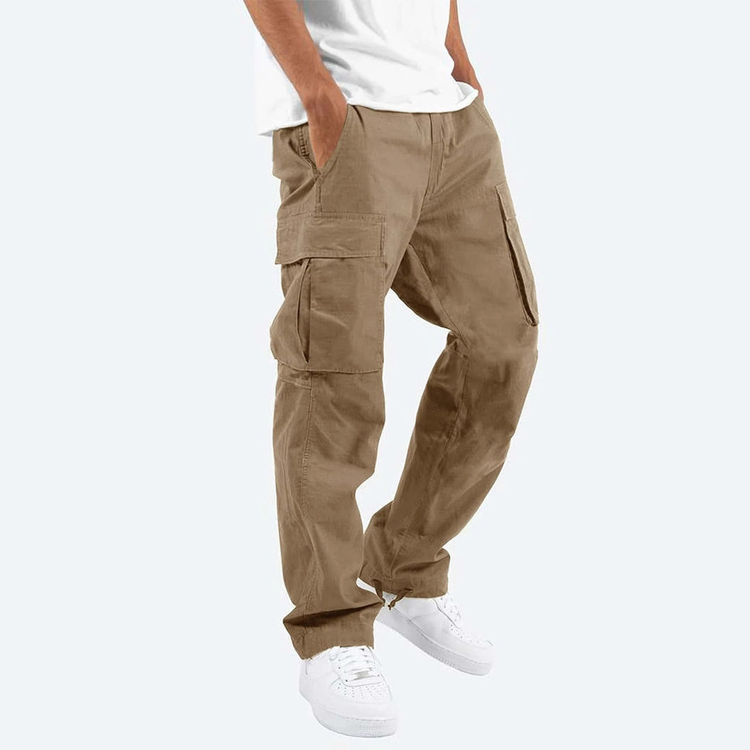 Men's Black Cargo Pants - Stylish & Comfortable with Practical Pockets 9
