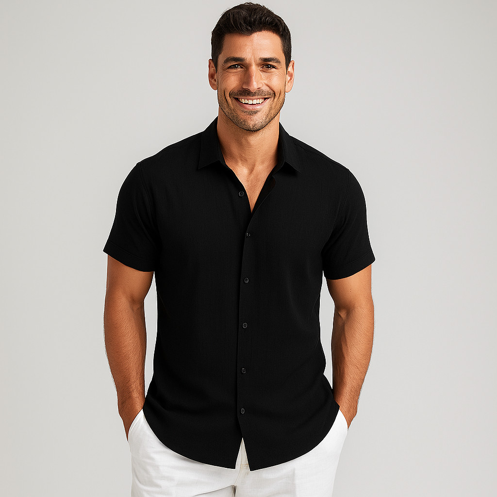Men's Button-Up Shirt for Casual and Semi-Formal Style