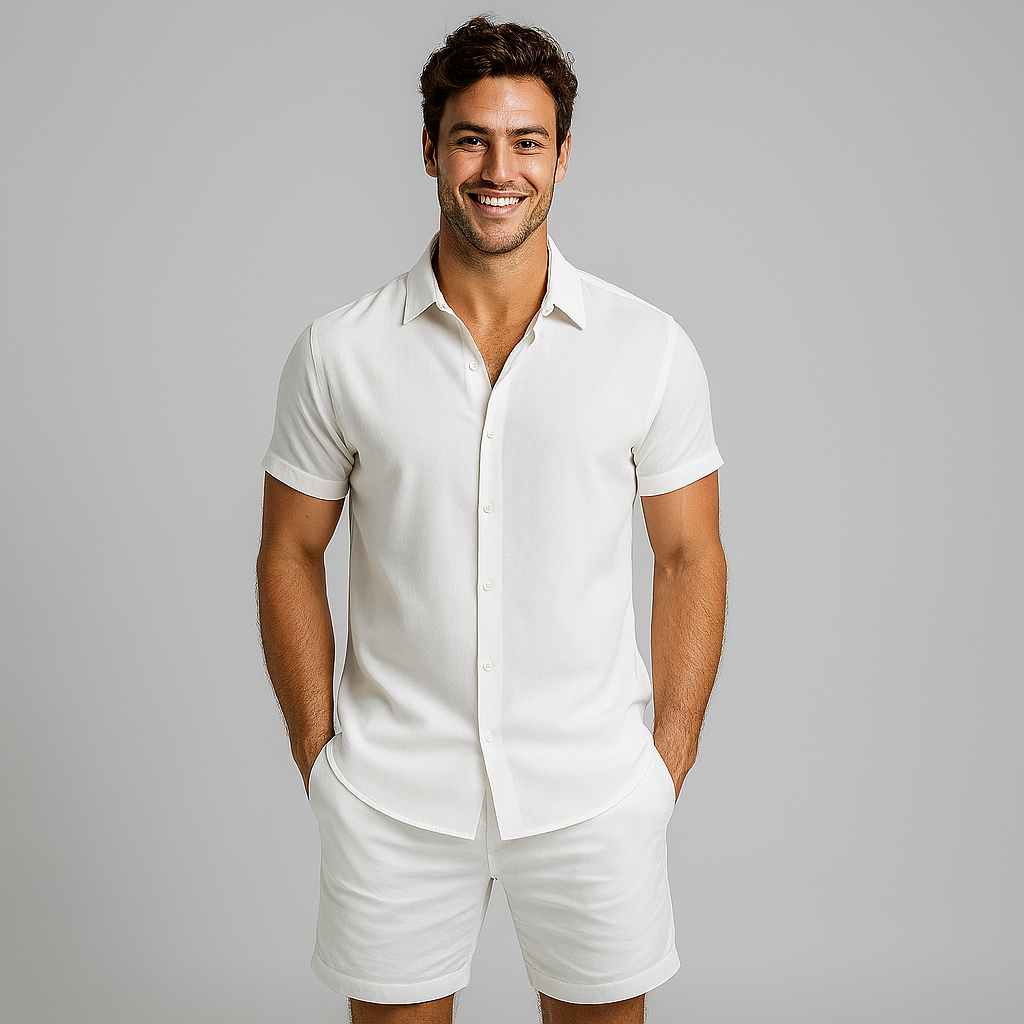 Men's Button-Up Shirt for Casual and Semi-Formal Style