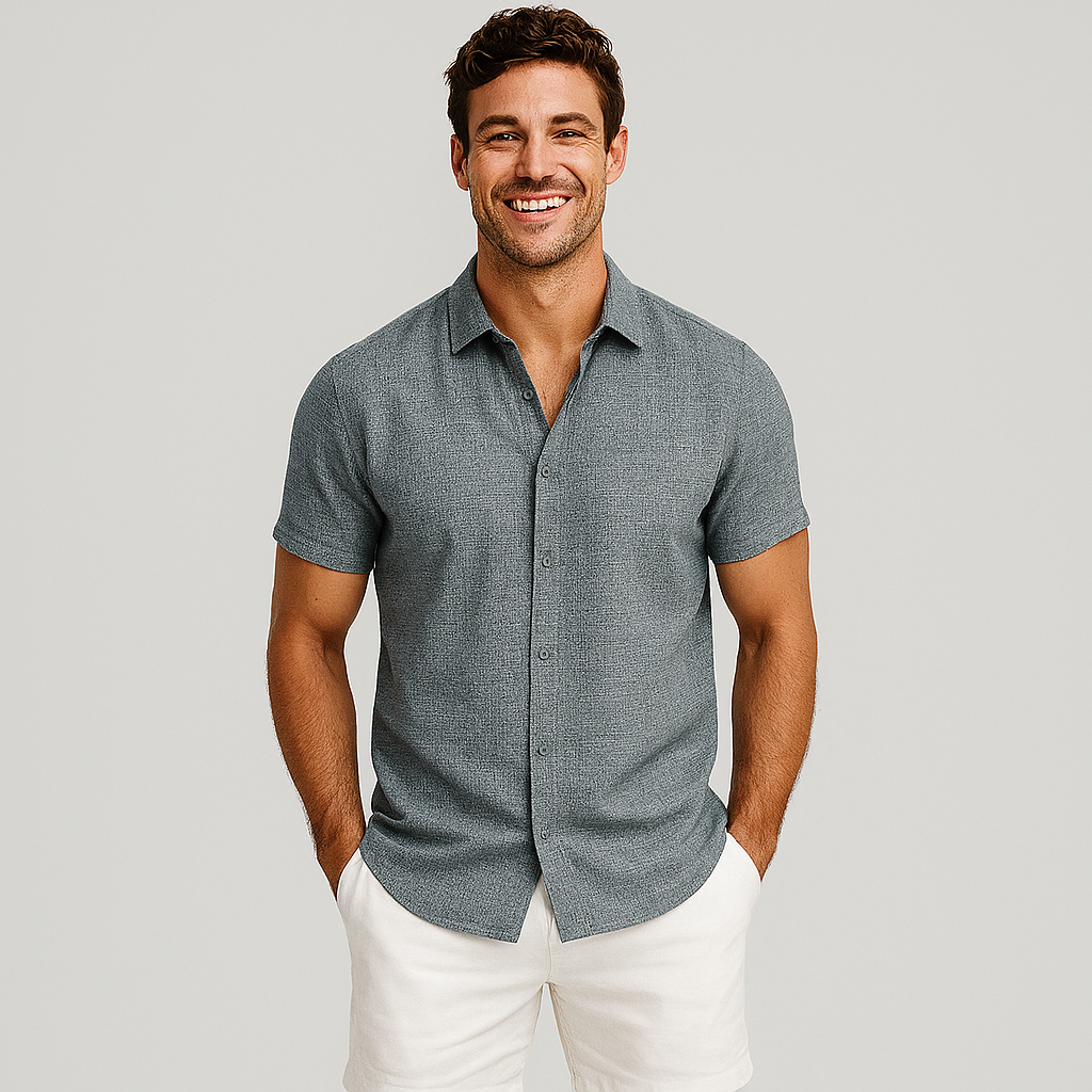 Men's Button-Up Shirt for Casual and Semi-Formal Style