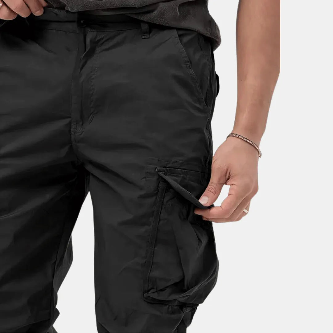 Men's Cargo Joggers with Adjustable Waistband and Multi-Functional Pockets 1