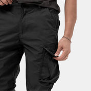 Men's Cargo Joggers with Adjustable Waistband and Multi-Functional Pockets 1