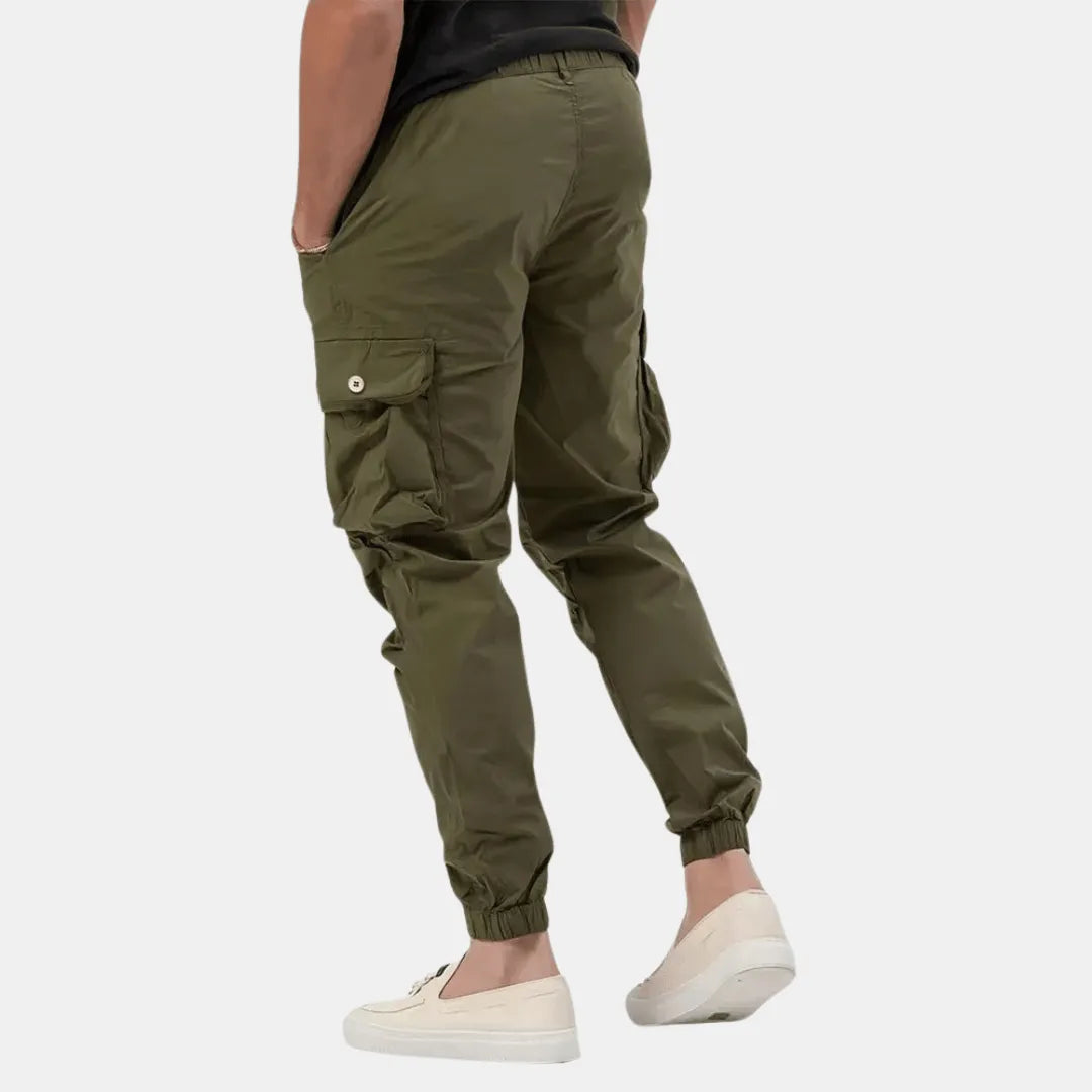 Men's Cargo Joggers with Adjustable Waistband and Multi-Functional Pockets 3