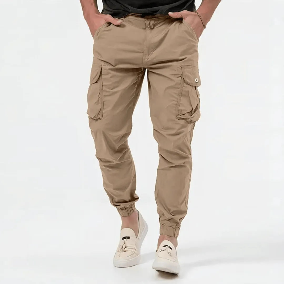 Men's Cargo Joggers with Adjustable Waistband and Multi-Functional Pockets 5