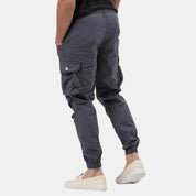 Men's Cargo Joggers with Adjustable Waistband and Multi-Functional Pockets 8