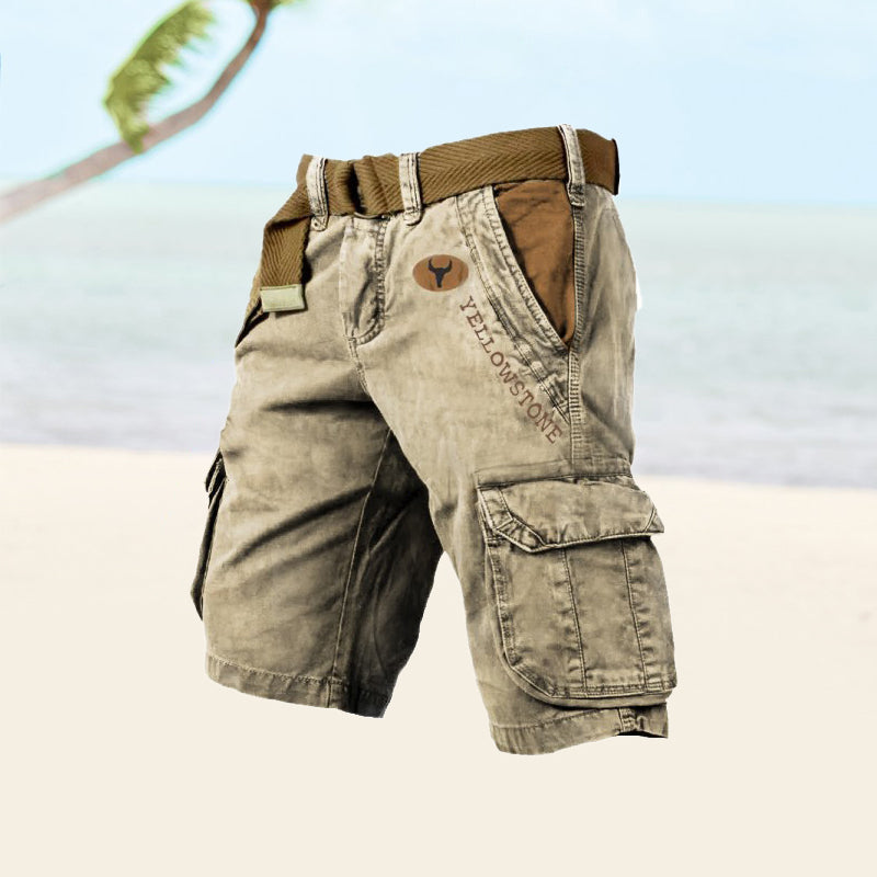 Men's Cargo Shorts with Six Pockets for Outdoor Activities and Everyday Wear 4