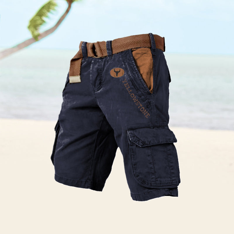 Men's Cargo Shorts with Six Pockets for Outdoor Activities and Everyday Wear 6