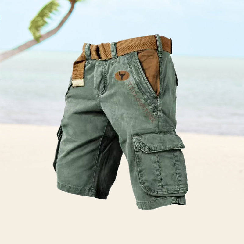 Men's Cargo Shorts with Six Pockets for Outdoor Activities and Everyday Wear 7