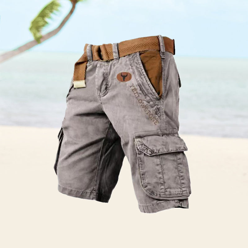 Men's Cargo Shorts with Six Pockets for Outdoor Activities and Everyday Wear 8