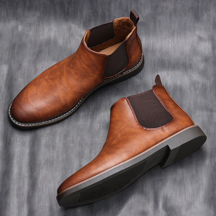 Men's Chelsea Boots - Elegant Slip-On Shoes for Formal and Casual Wear 1