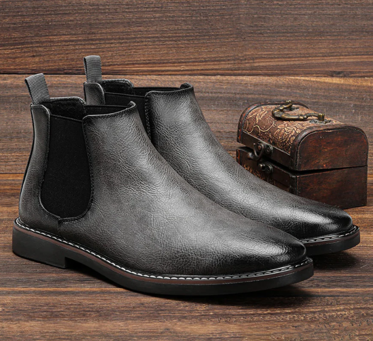Men's Chelsea Boots - Elegant Slip-On Shoes for Formal and Casual Wear 4