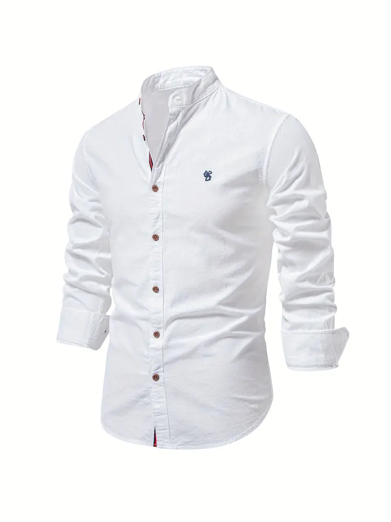 Men's Dress Shirt Long Sleeve Button-Up for Casual and Formal Occasions 1