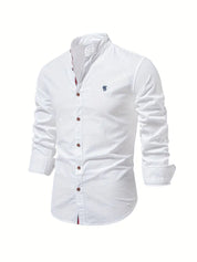 Men's Dress Shirt Long Sleeve Button-Up for Casual and Formal Occasions 1