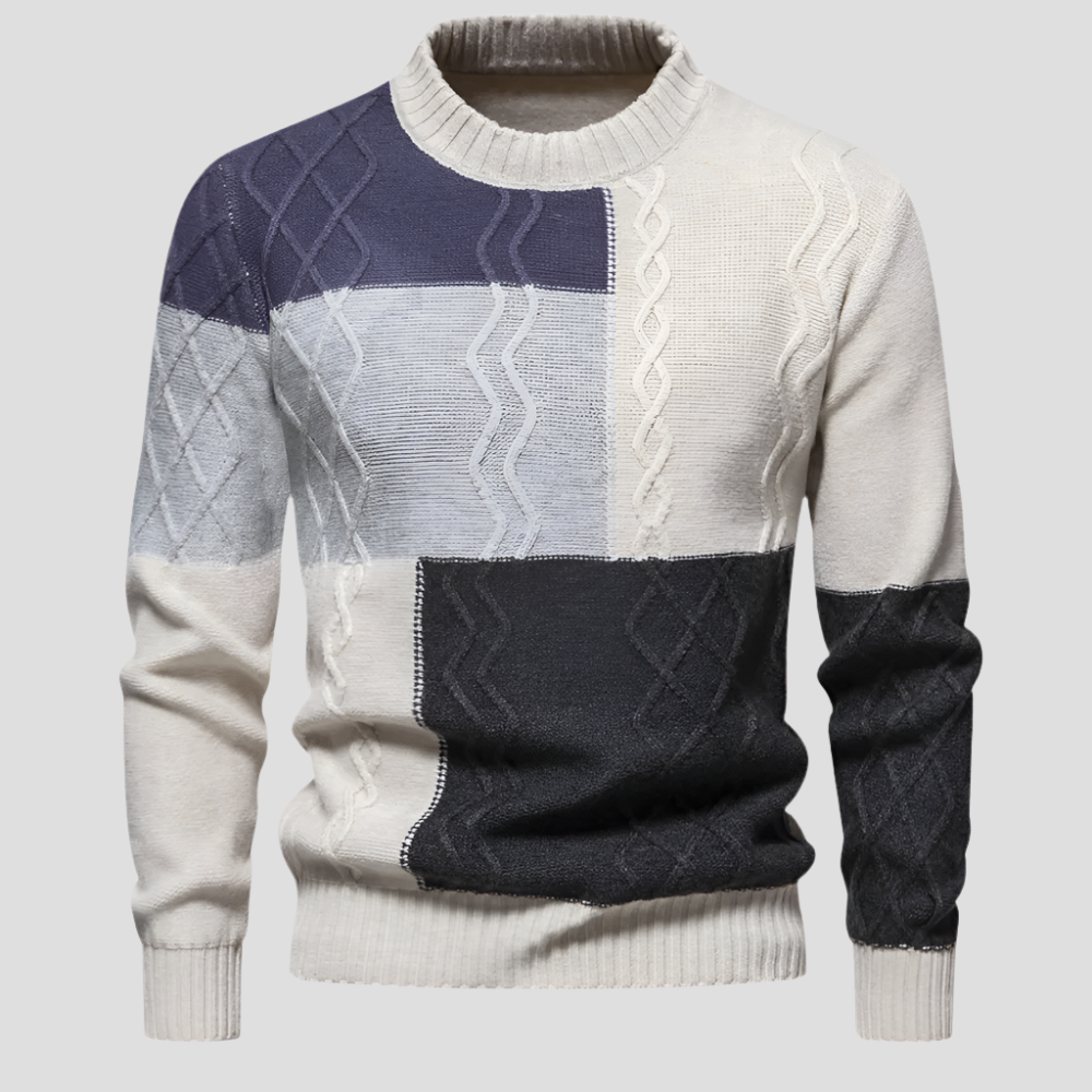 Men's Quarter Zip Sweater - Elegant Knitted Design for Casual and Stylish Wear 1