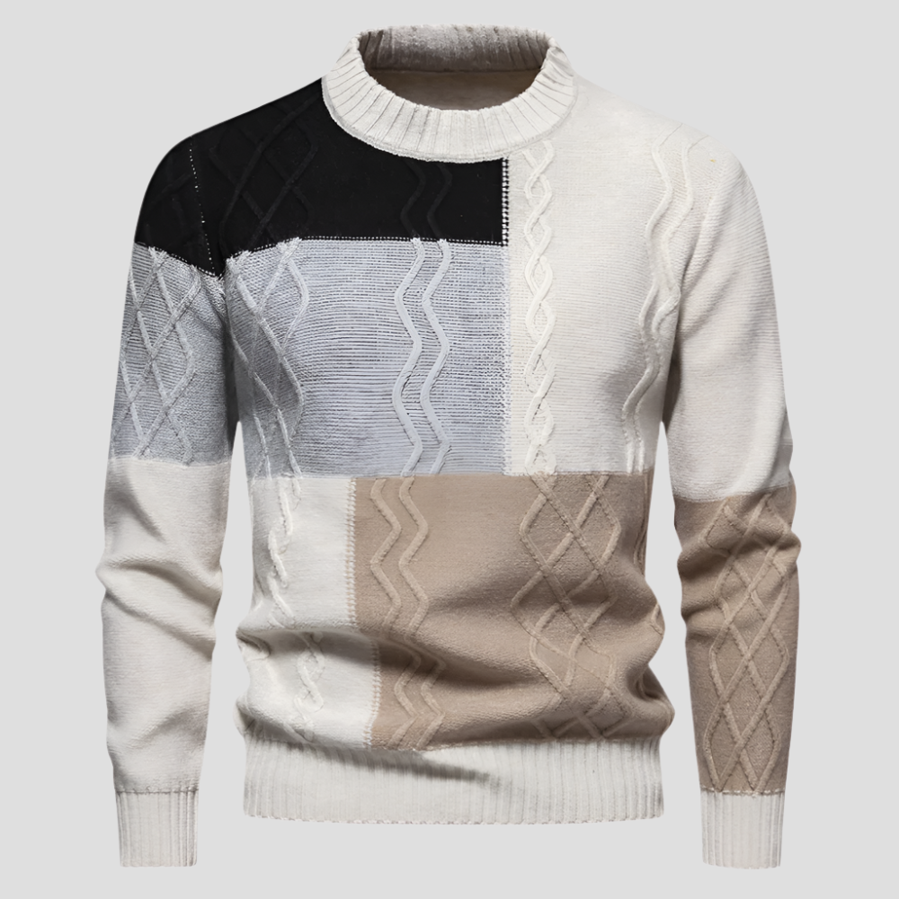 Men's Quarter Zip Sweater - Elegant Knitted Design for Casual and Stylish Wear 3