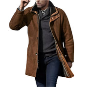 Men's Fleece Lined Vintage Suede Jacket 0