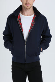Men's Harrington Jacket with Multiple Pockets and Tailored Design 0