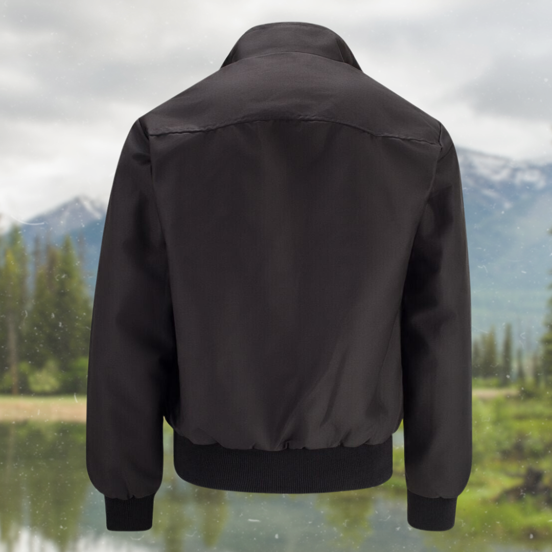 Men's Harrington Jacket with Multiple Pockets and Tailored Design 5