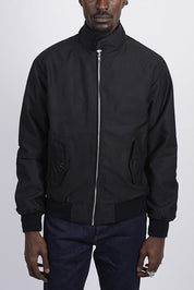 Men's Harrington Jacket with Multiple Pockets and Tailored Design 6