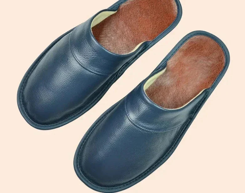 Men's Leather Slippers for Comfort and Style 2