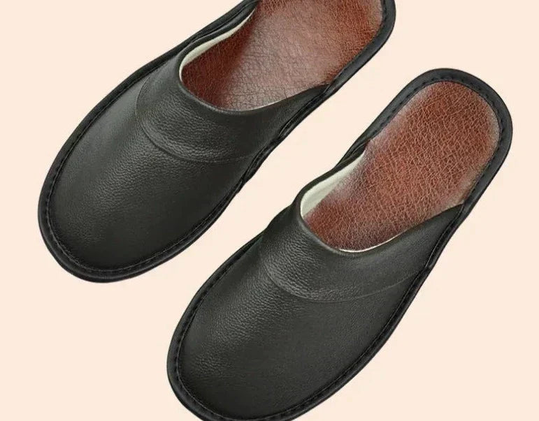 Men's Leather Slippers for Comfort and Style 3