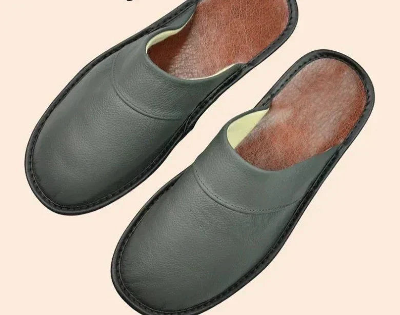 Men's Leather Slippers for Comfort and Style 5
