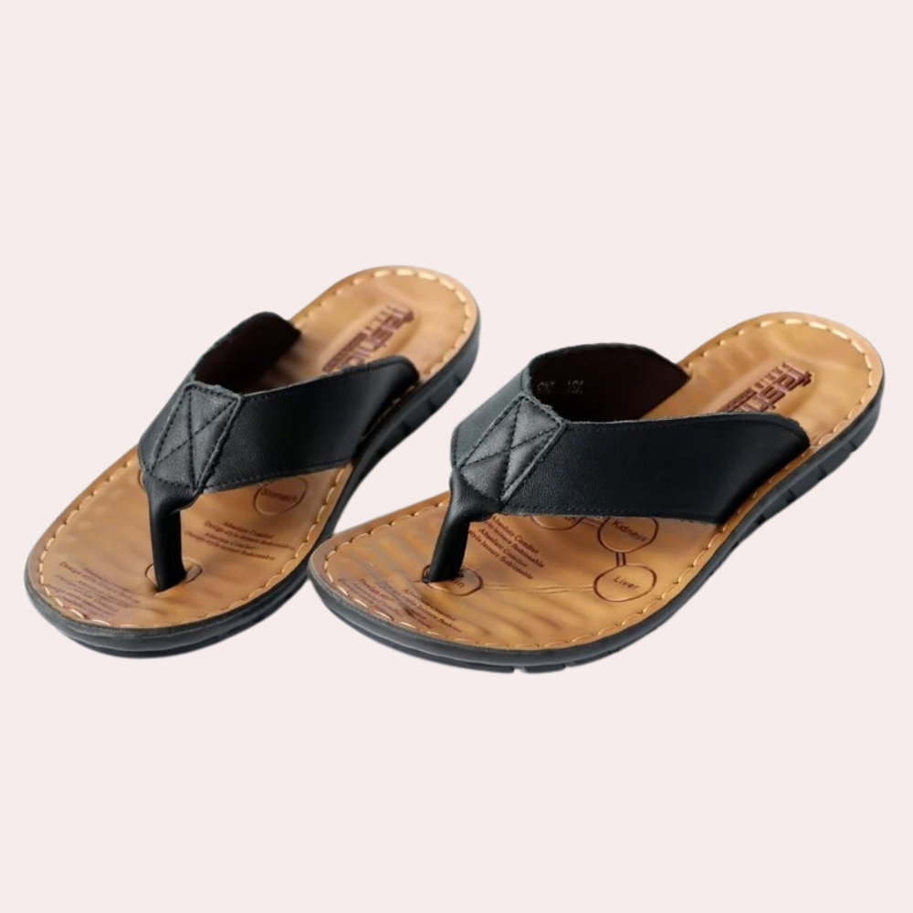 Men's Leather Summer Slippers - Comfortable and Stylish Footwear for Any Occasion 1