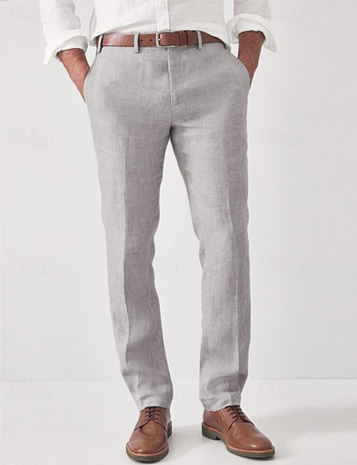Men's Linen Pants - Elegant and Comfortable for Casual or Formal Wear 0