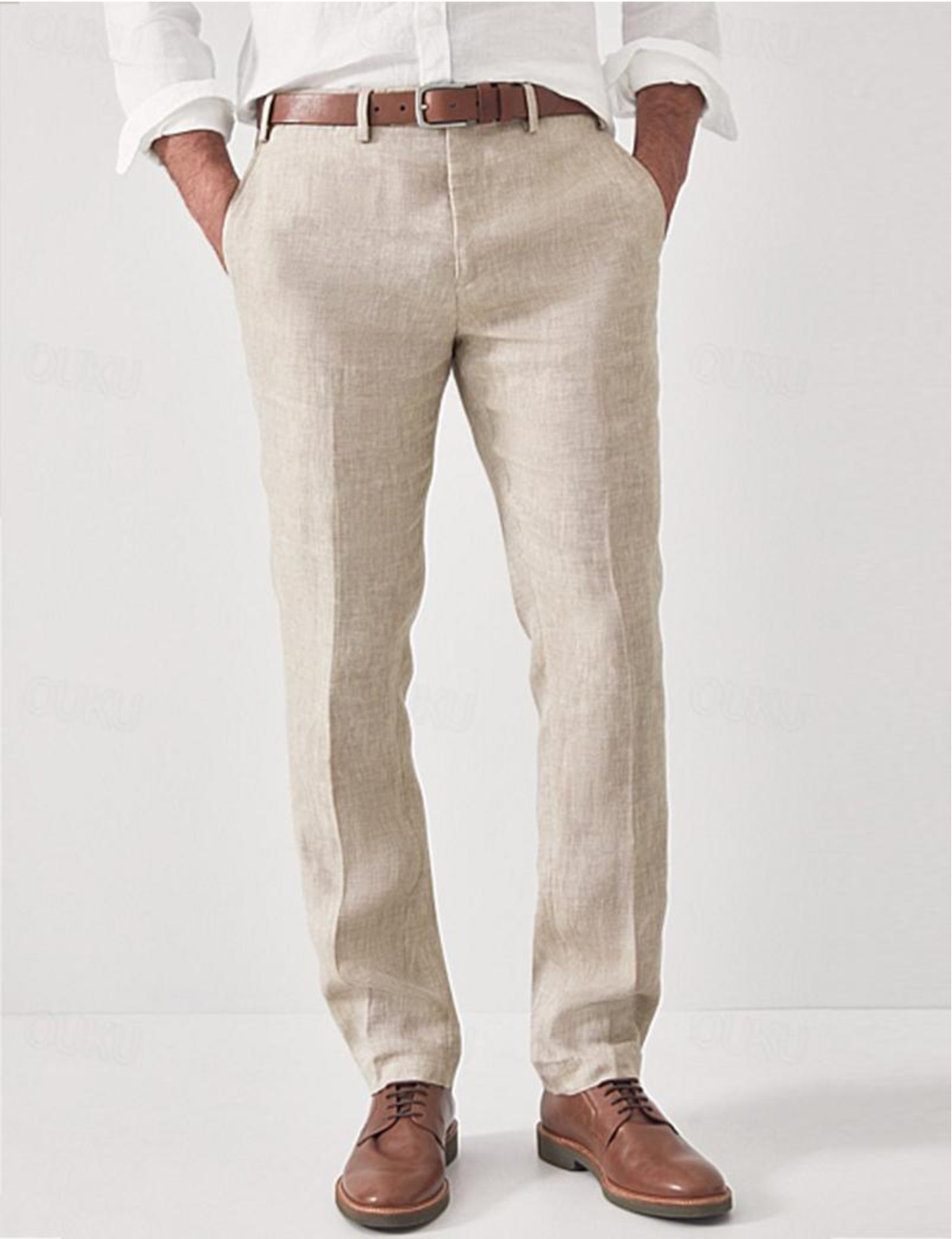 Men's Linen Pants - Elegant and Comfortable for Casual or Formal Wear 2
