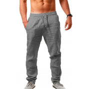 Men's Linen Pants for Summer - Lightweight and Breathable Casual Trousers 2