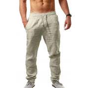 Men's Linen Pants for Summer - Lightweight and Breathable Casual Trousers 3