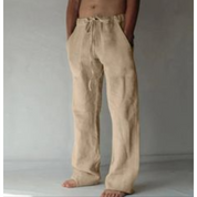Men's Linen Pants with Drawstring - Relaxed Fit for Summer Comfort 5