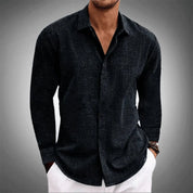 Men's Linen Shirt - Tailored Fit, Light & Breathable for Effortless Style 0