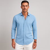 Men's Linen Shirt - Tailored Fit, Light & Breathable for Effortless Style