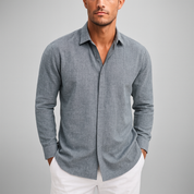 Men's Linen Shirt - Tailored Fit, Light & Breathable for Effortless Style
