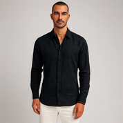Men's Linen Shirt - Tailored Fit, Light & Breathable for Effortless Style