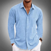 Men's Linen Shirt - Tailored Fit, Light & Breathable for Effortless Style 2