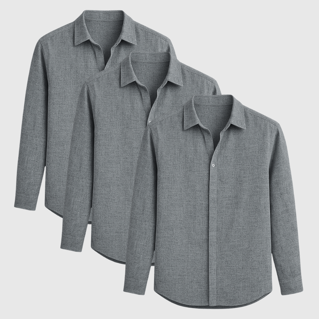 Men's Linen Shirt - Tailored Fit, Light & Breathable for Effortless Style 4