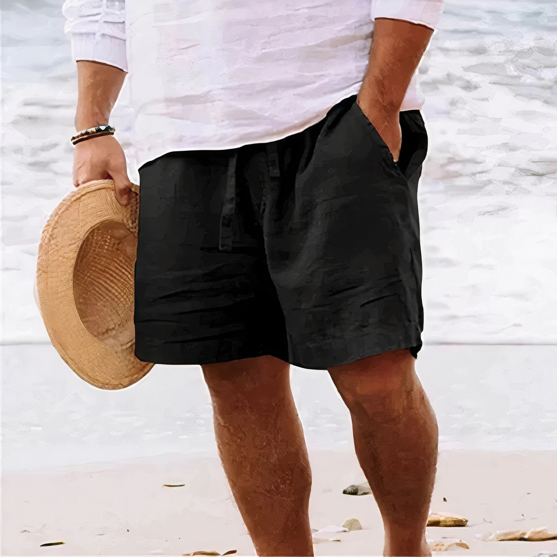 Men's Linen Shorts for Ultimate Comfort - Breathable Casual Wear 5