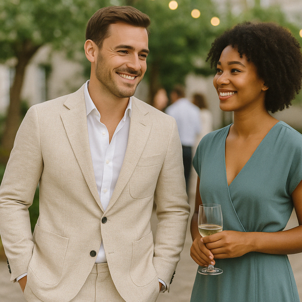 Men's Linen Suit - Lightweight and Stylish Wedding Suit for Men 1