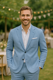 Men's Linen Suit - Lightweight and Stylish Wedding Suit for Men 4