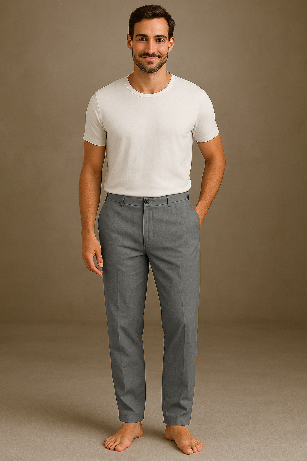 Men's Linen Summer Pants - Lightweight and Breathable Relaxed Fit