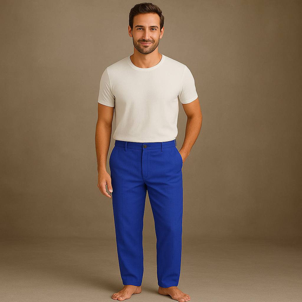 Men's Linen Summer Pants - Lightweight and Breathable Relaxed Fit