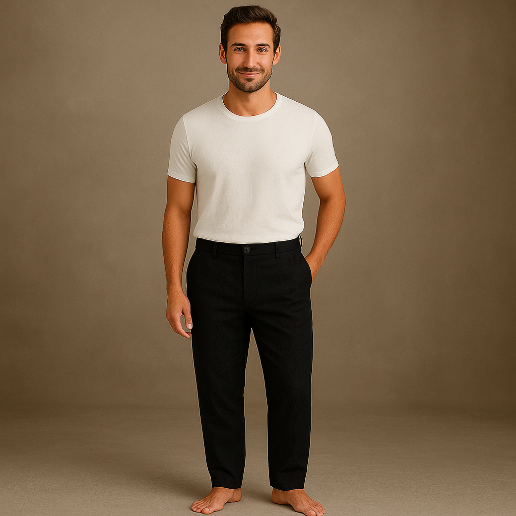 Men's Linen Summer Pants - Lightweight and Breathable Relaxed Fit