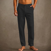 Men's Linen Summer Pants - Lightweight and Breathable Relaxed Fit 2