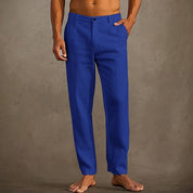 Men's Linen Summer Pants - Lightweight and Breathable Relaxed Fit 4
