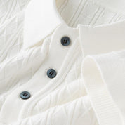 Men's Long Sleeve Polo Shirt - Soft, Classic Design for Casual Wear 7